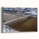 Framed canvas featuring a vintage-style Kentucky landscape with colorful art and black accents, ideal for living room decor.