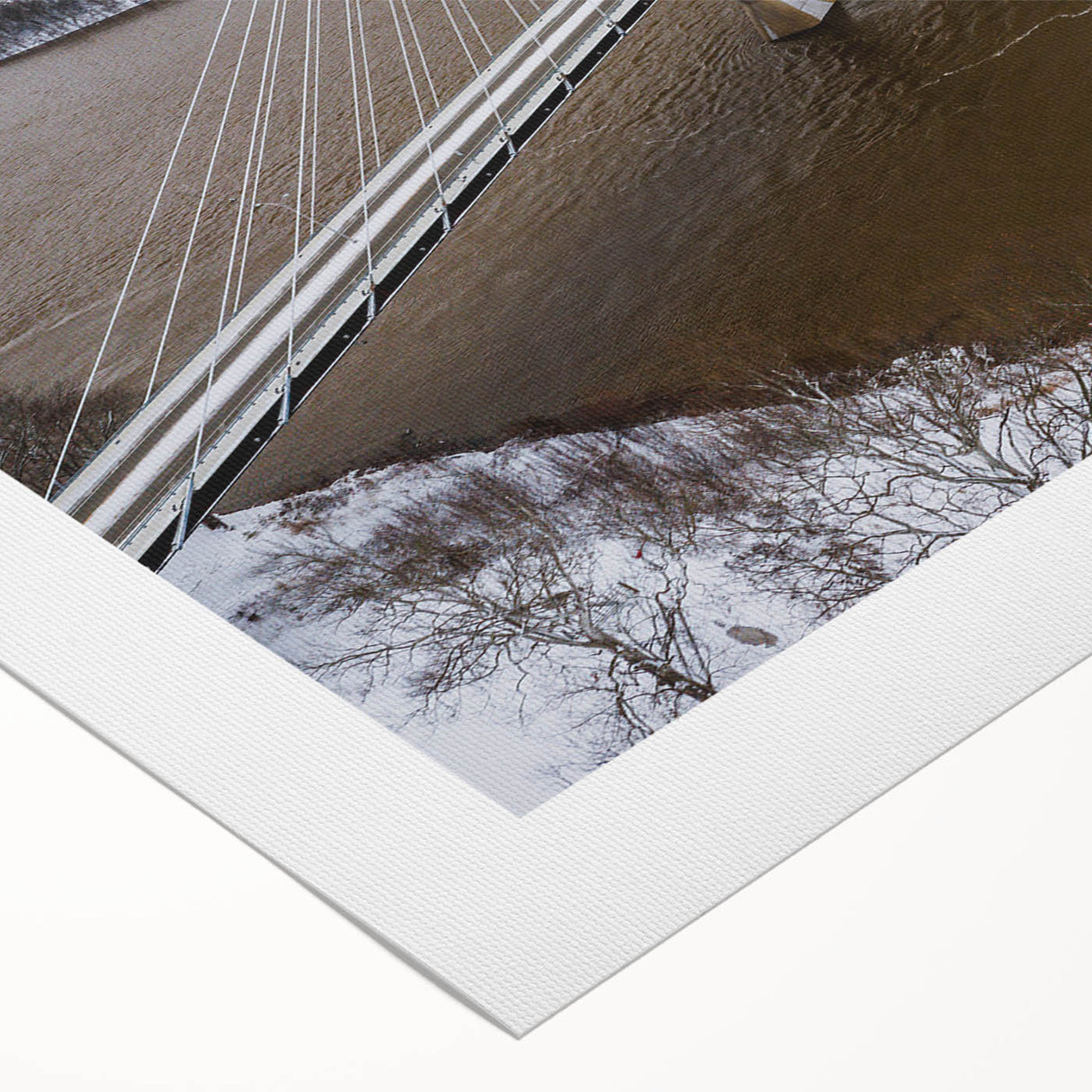 Art deco poster of Kentucky scenery in muted earth tones on rolled canvas, suitable for dining room wall art.