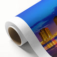Art Deco style poster of New Orleans scene in pastel shades on rolled canvas, ideal for nursery wall art.