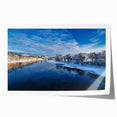 Extra large rolled print featuring a serene Maine landscape with lush greenery and floral elements.