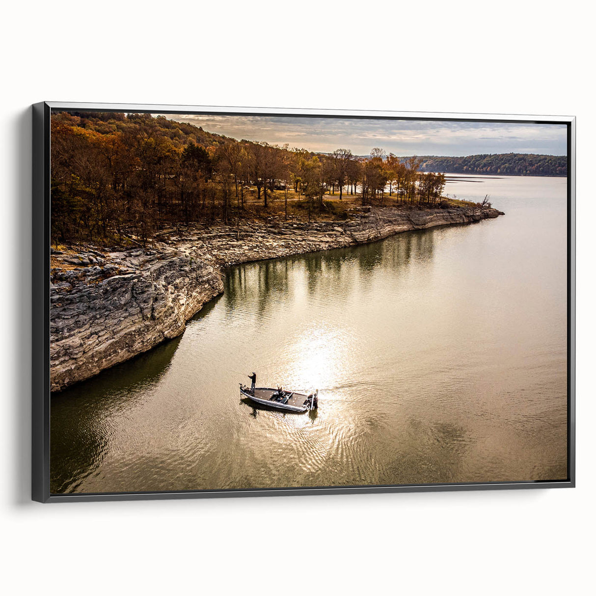Black and white vintage poster art of an Oklahoma landscape on framed canvas, ideal for bedroom wall decor.