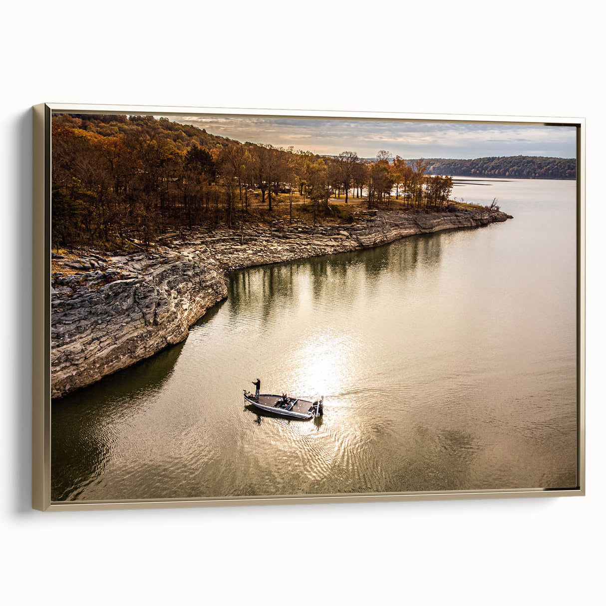 Framed canvas featuring a vintage-style Oklahoma landscape in muted earth tones, suitable as wall art for a bedroom.