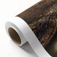 Art Deco style poster of Oklahoma scenery on rolled canvas, featuring soft pastel shades, ideal for nursery wall art.