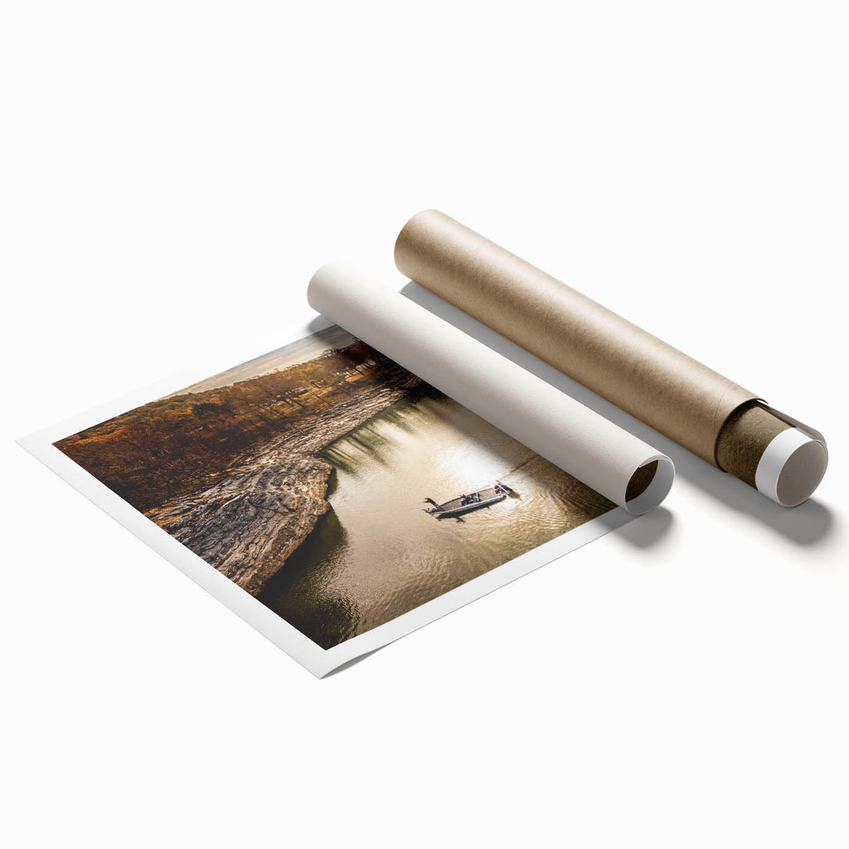 Extra large rolled print depicting vibrant floral art, ideal for classy bathroom or large living room decor.
