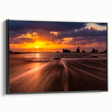 Black and white wall art featuring a vintage poster-style landscape of Seattle on framed canvas, suitable for bedroom decor.