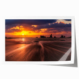 Extra large rolled print of Seattle skyline with muted blue tones, ideal for art wall dining room.