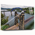 Acrylic print of a West Virginia landscape in muted earth tones, suited for bedroom or dining room decor.