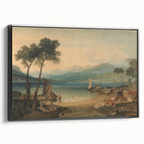 Classic Romantic Paintings: Lake Geneva and Mont Blanc