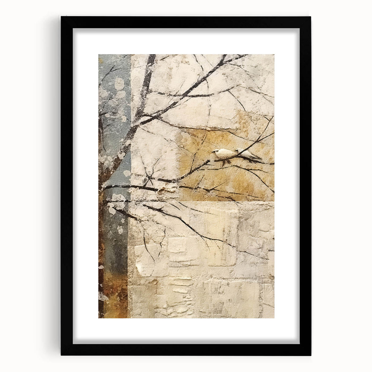 Minimalist Bird Living Room Wall Art - Modern Canvas Print