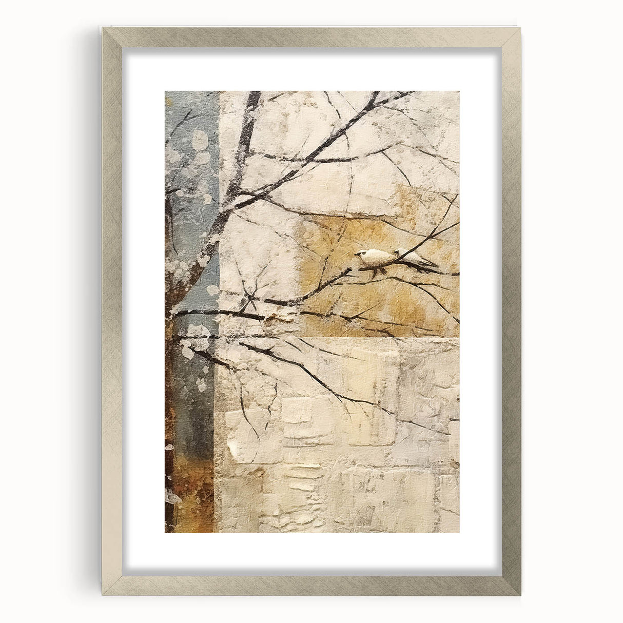 Minimalist Bird Living Room Wall Art - Modern Canvas Print