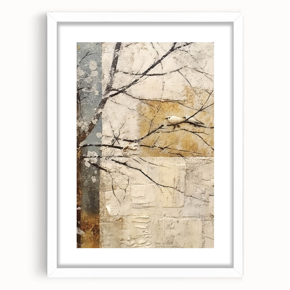 Minimalist Bird Living Room Wall Art - Modern Canvas Print