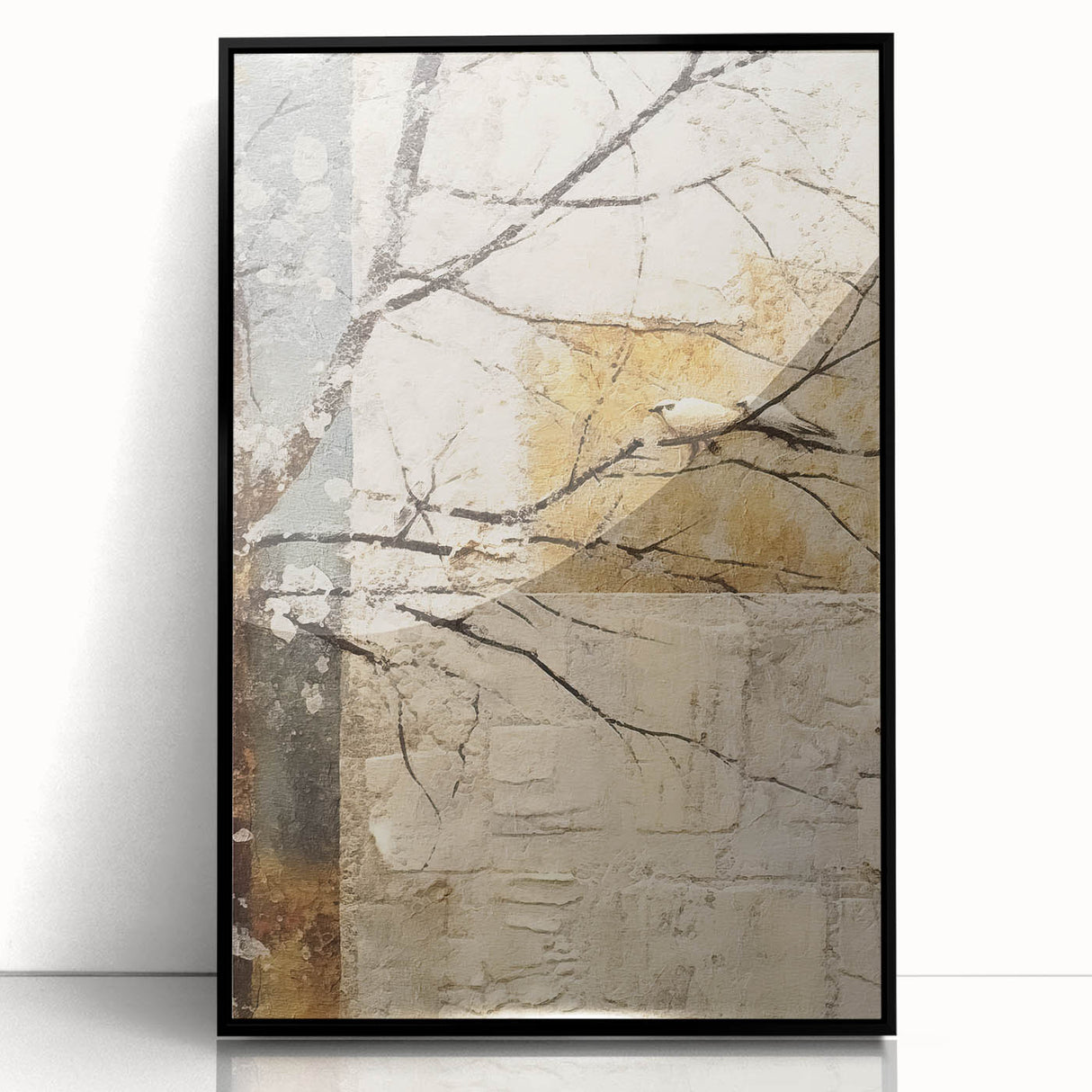 Minimalist Bird Living Room Wall Art - Modern Canvas Print