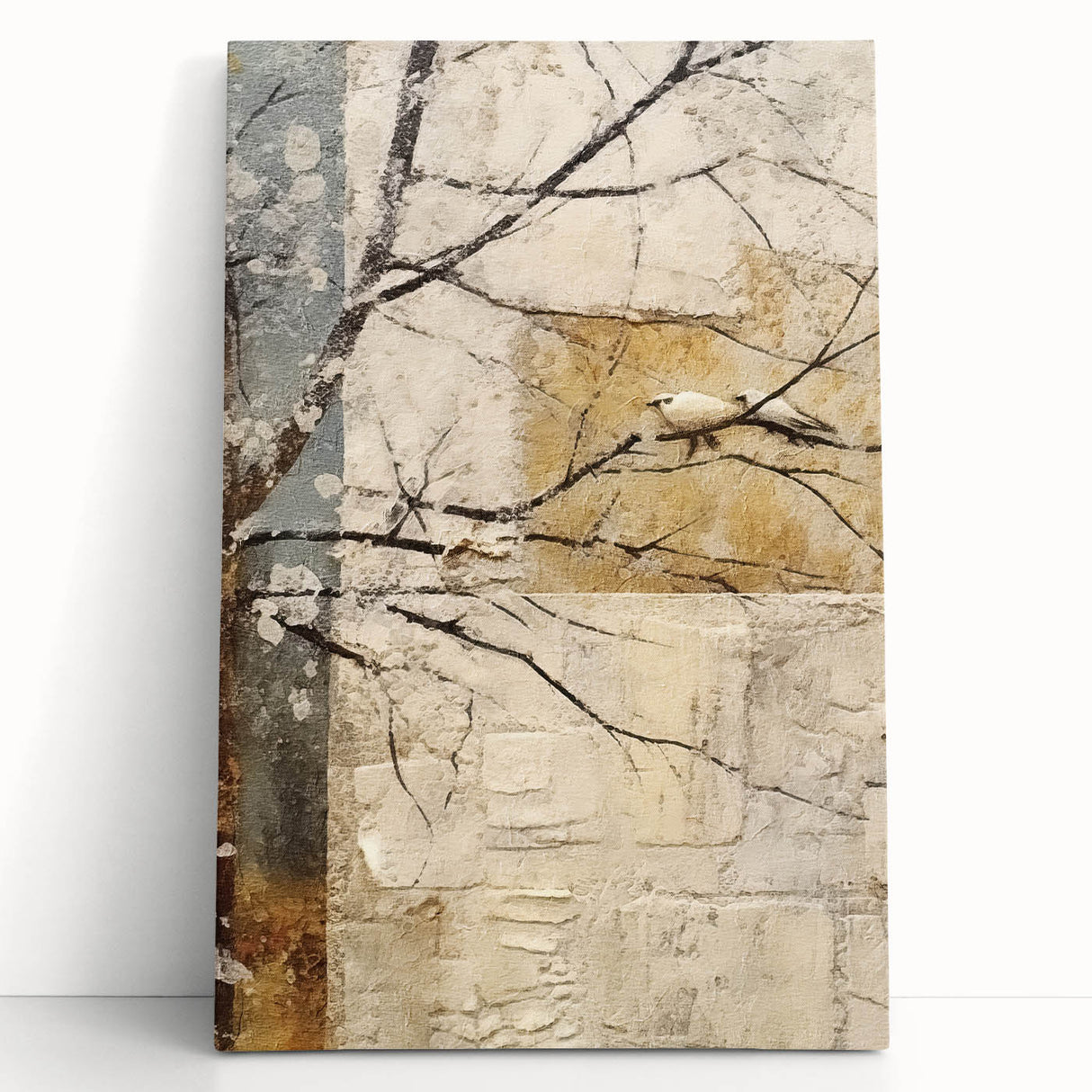 Minimalist Bird Living Room Wall Art - Modern Canvas Print