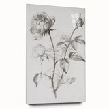 Abstract floral acrylic glass artwork in vibrant colors, showcasing a side view without pins. Perfect for modern decor, enhancing any living space with elegance.