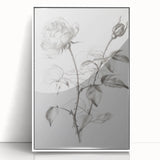 Framed acrylic artwork showcasing vibrant abstract floral designs in a modern white frame, ideal for brightening living spaces or offices.