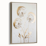 Abstract floral canvas artwork featuring vibrant colors, framed in a sleek gold frame, highlighting elegant floral patterns for modern home decor. Perfect for adding a touch of sophistication to any living space.