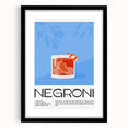 Extra large abstract art print featuring vibrant, colorful textured strokes on a framed black mat.