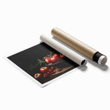 Extra large rolled print of colorful floral art, ideal for enhancing a large living room or bathroom ambiance.