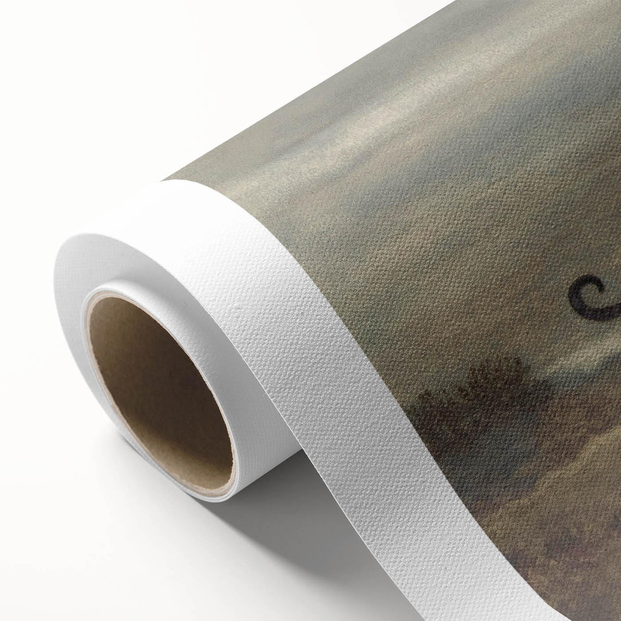 Majestic Realism Art Print of a Tiger in Nature’s Landscape