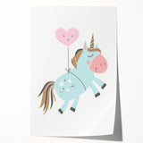 Whimsical Unicorn Wall Art - Girls Room & Nursery Decor