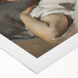 Abstract figurative rolled canvas art showcasing vibrant colors and bold shapes, featuring a modern design perfect for contemporary decor. Packaged securely in a cardboard tube.