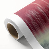 Abstract landscape rolled canvas print showcasing vibrant colors and fluid shapes, designed to enhance modern home decor. Packaged securely in a sturdy cardboard tube for protection during shipping.