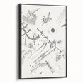 Small Worlds - Abstract Modern Wall Art in Monochrome Line Design
