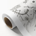 Small Worlds - Abstract Modern Wall Art in Monochrome Line Design