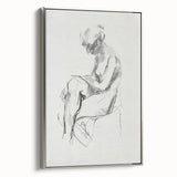 Abstract figurative framed canvas artwork showcasing a modern silver frame, highlighting vibrant colors and dynamic shapes, perfect for contemporary home decor.