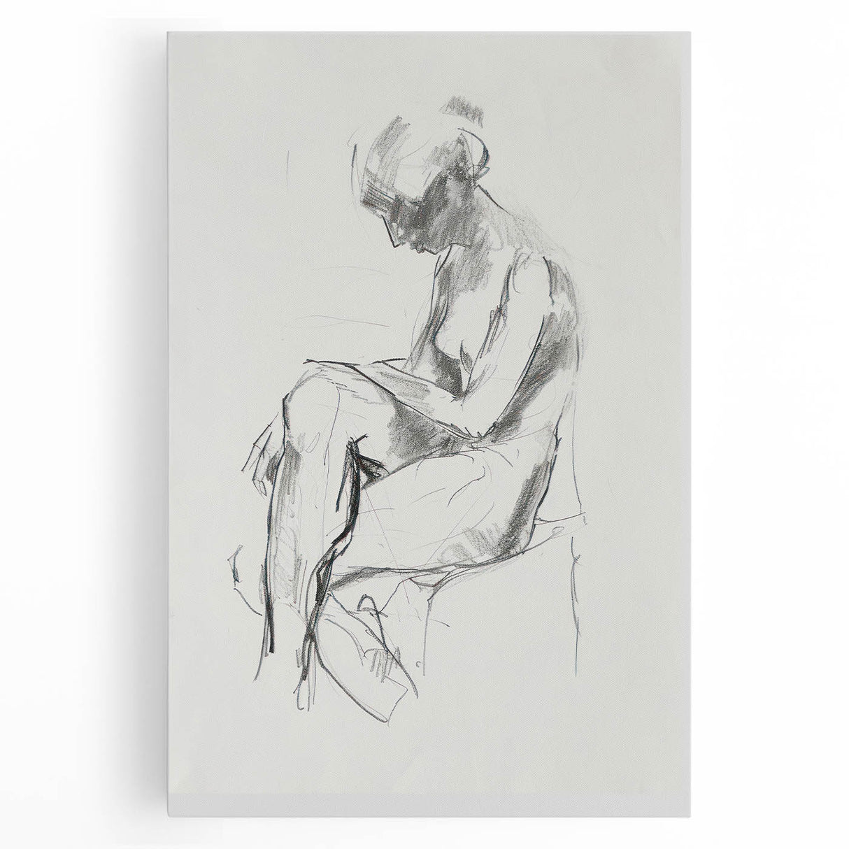 Abstract figurative canvas art displaying vibrant colors and dynamic shapes, perfect for modern decor, adding a contemporary touch to any space.