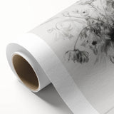 Vibrant abstract floral artwork on rolled canvas displaying bold colors and intricate patterns, ideal for modern home decor, packaged securely in a protective tube.