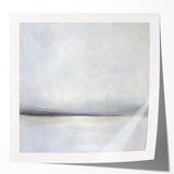 Abstract landscape art print showcasing vibrant colors and dynamic textures, ideal for modern home decor. The glossy finish enhances its visual appeal, perfect for adding a contemporary touch to any space.