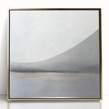 Framed acrylic artwork showcasing an abstract landscape in gold tones, featuring a modern design with textured details, perfect for contemporary home decor.