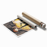 Vaudeville Acrobats - Playful Modern Wall Art in Vintage Tones