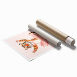 Dancing Ballerina Tiger Wall Art - Girls Room & Nursery Decor