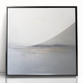 Framed acrylic artwork showcasing an abstract landscape design with rich colors and dynamic shapes, presented in a sleek black frame, ideal for modern home decor.