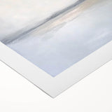 Abstract landscape canvas art showcasing vibrant hues of blue, green, and yellow, creating a serene and colorful scenery. Ideal for modern decor.