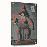 Expressionist Art - Unique Abstract Expressionism Pierrot Wall Decor