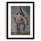 Expressionist Art - Unique Abstract Expressionism Pierrot Wall Decor