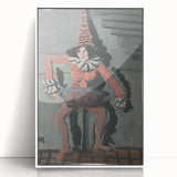 Expressionist Art - Unique Abstract Expressionism Pierrot Wall Decor