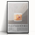 Large abstract wall art featuring bold blue and orange swirls on a black acrylic frame, ideal for modern living room decor.