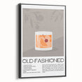 Black and white vintage poster art of a landscape on framed canvas, suitable for bedroom decor.