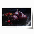 Extra large rolled canvas with vibrant watercolor fruits, ideal for dining room or kitchen decor.