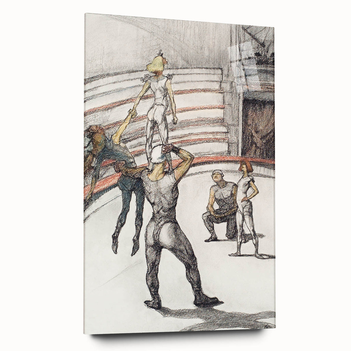 Impressionist Circus Wall Art - Toulouse-Lautrec's Acrobats Print