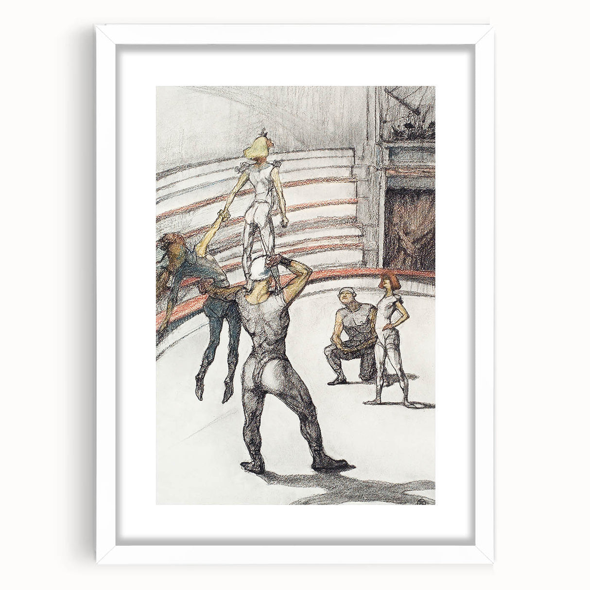 Impressionist Circus Wall Art - Toulouse-Lautrec's Acrobats Print