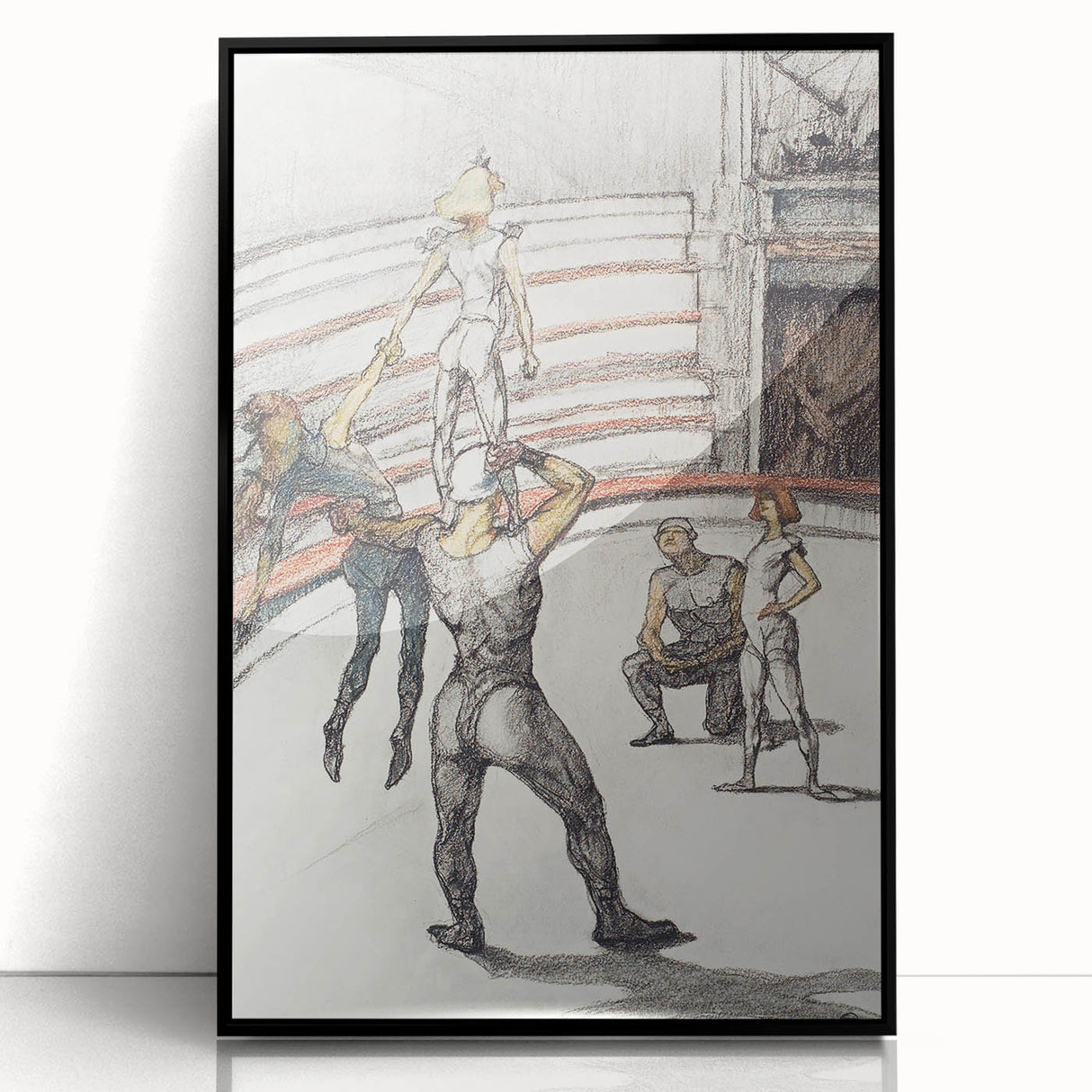 Impressionist Circus Wall Art - Toulouse-Lautrec's Acrobats Print