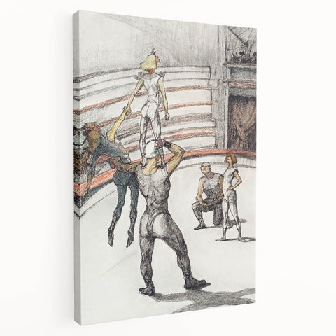 Impressionist Circus Wall Art - Toulouse-Lautrec's Acrobats Print