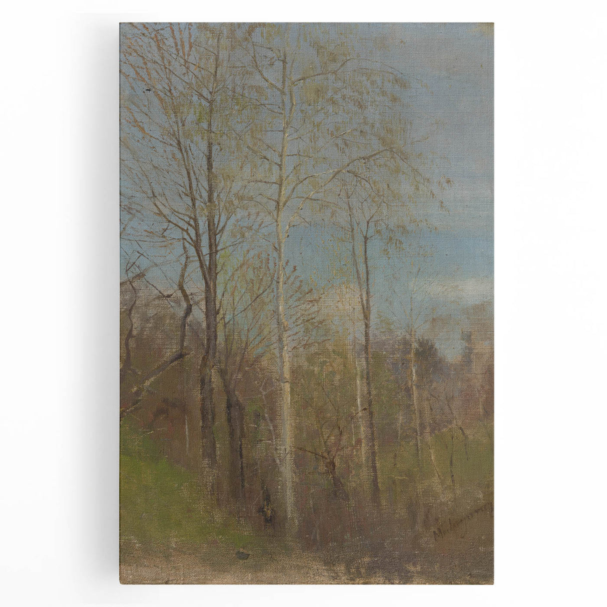 Spring Motif - Tranquil Landscape Wall Art in Soft, Earthy Tones