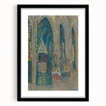 Gothic Realism Art Print of Košice Cathedral Interior with Stained Glass