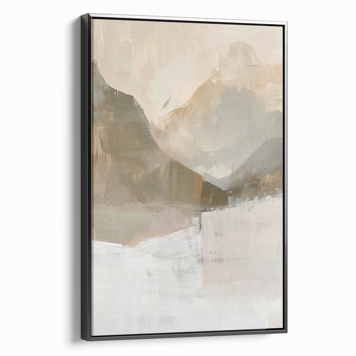Elegant Dining Room Art Prints - Neutral Mountain Landscape
